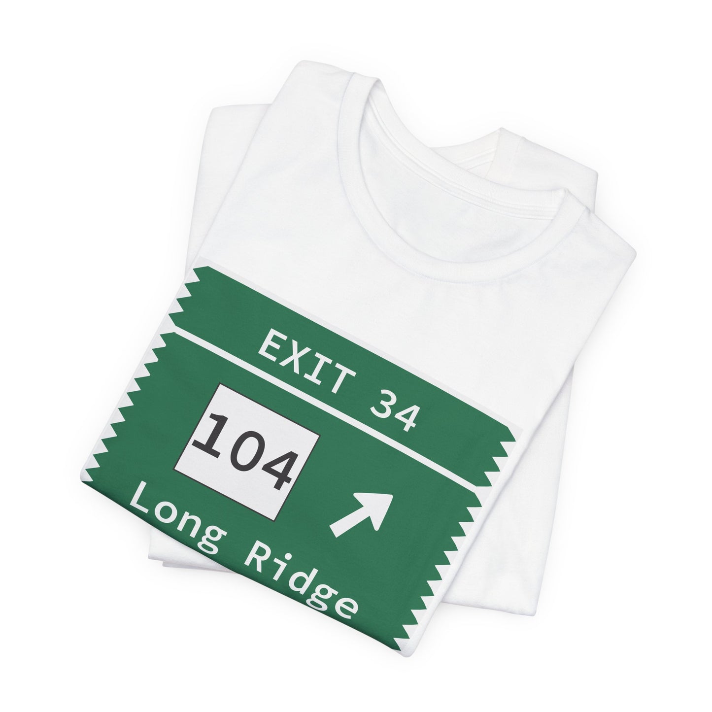 Vintage Merritt Parkway Exit 34 Sign Unisex Jersey Short Sleeve T-Shirt