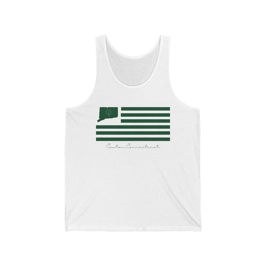 Canton Connecticut St. Patrick’s Day Flag Unisex Jersey Tank Top