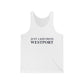 Just a kid from Westport  Unisex Jersey Tank Top