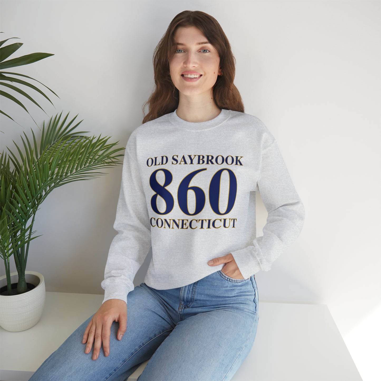 Old Saybrook 860 Connecticut Unisex Heavy Blend™ Crewneck Sweatshirt