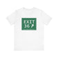 Vintage Exit 36 Merritt Parkway Sign Unisex Jersey Short Sleeve T-Shirt