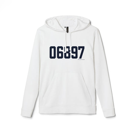 06897 Wilton Connecticut Zip Code adidas Unisex Fleece Hoodie Sweatshirt
