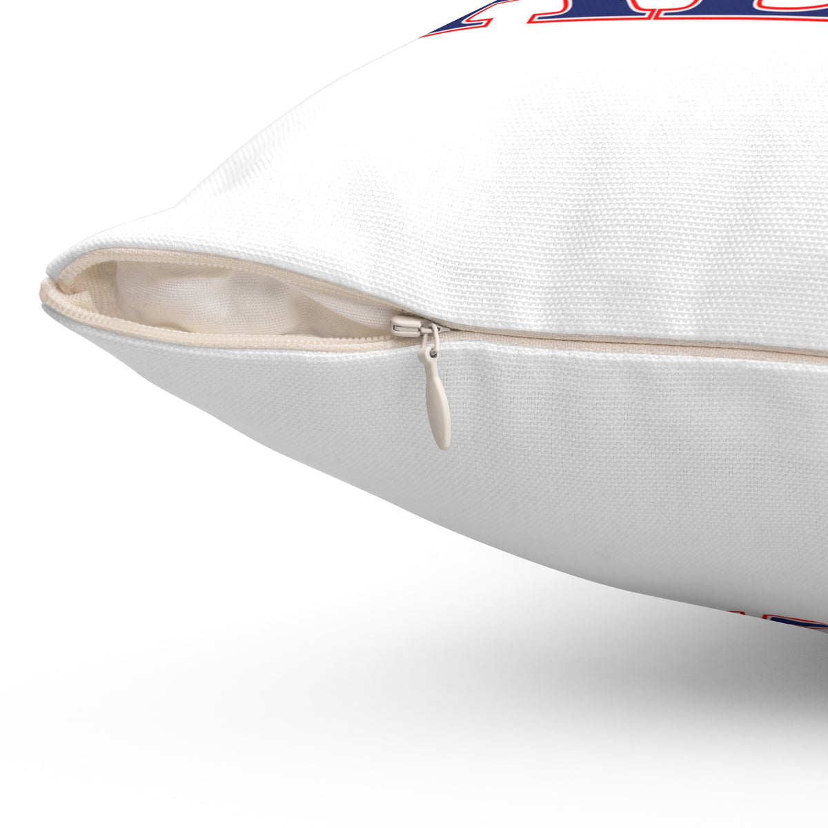 860 Salem Red, White & Blue Spun Polyester Square Pillow
