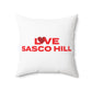 Love Sasco Hill Spun Polyester Square Pillow
