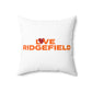 Love Ridgefield Spun Polyester Square Pillow