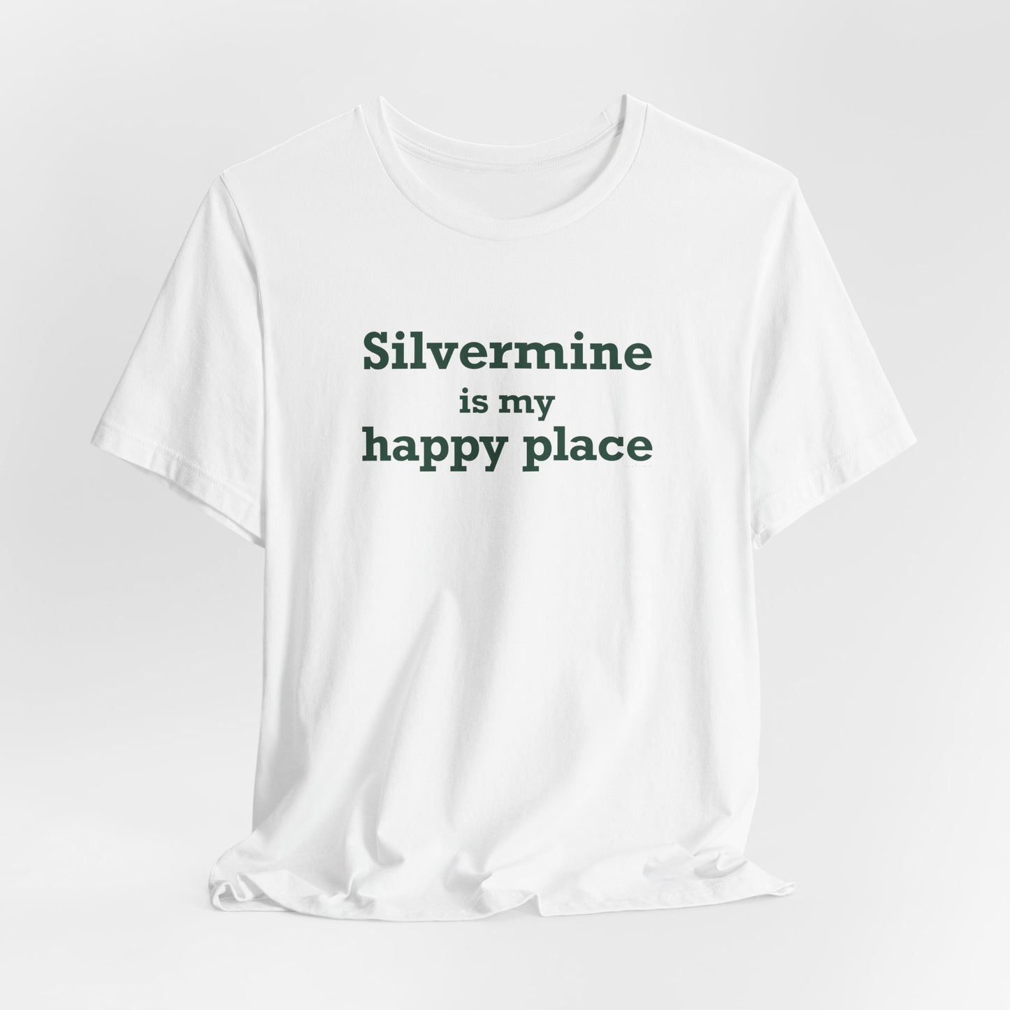 Silvermine is My Happy Place Unisex Jersey Short Sleeve T-Shirt