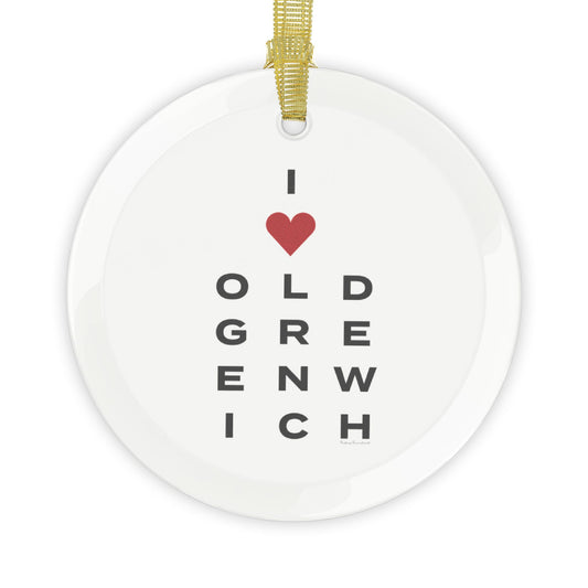 Old Greenwich Vision Glass Ornaments