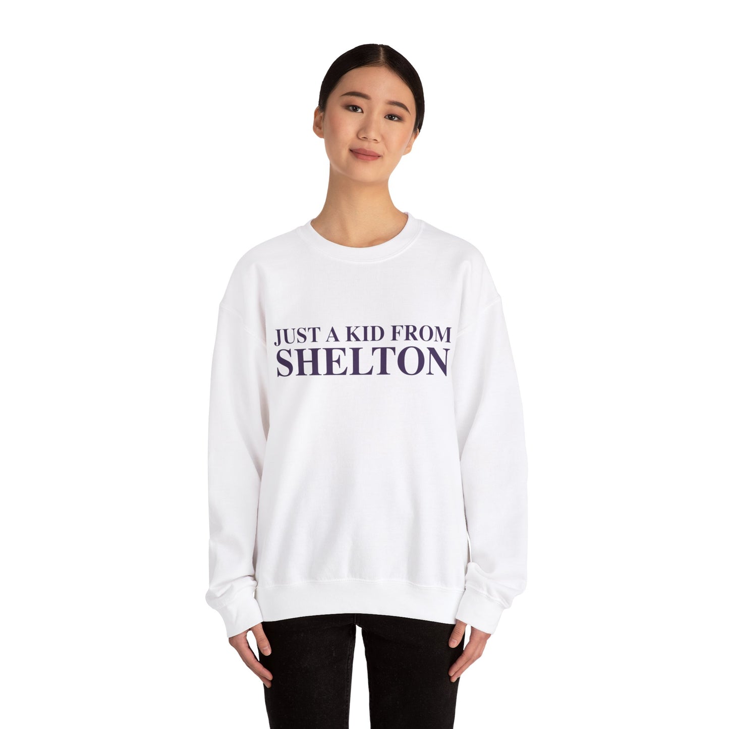 Just a kid from Shelton Unisex Heavy Blend™ Crewneck Sweatshirt