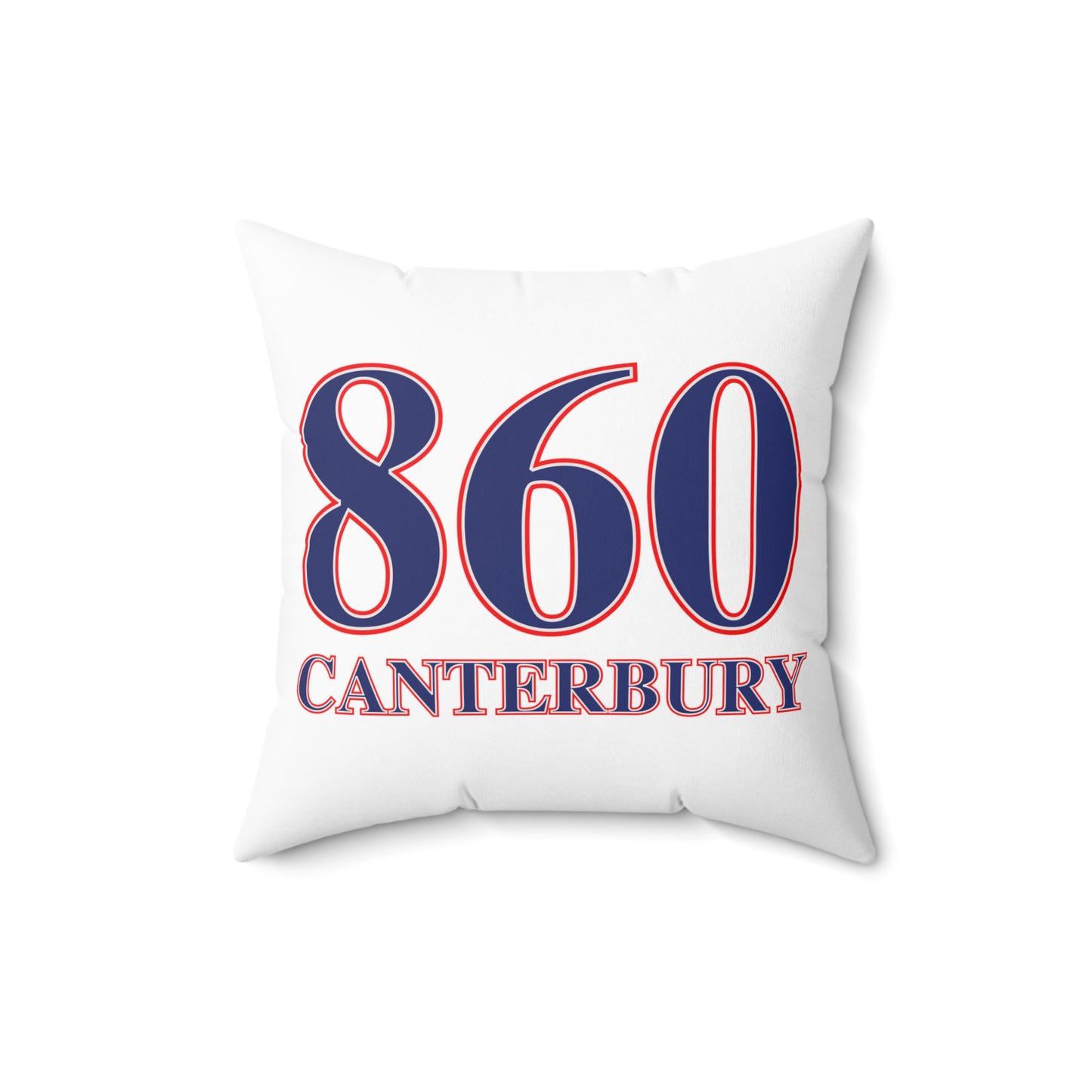 860 Canterbury Red, White & Blue Spun Polyester Square Pillow