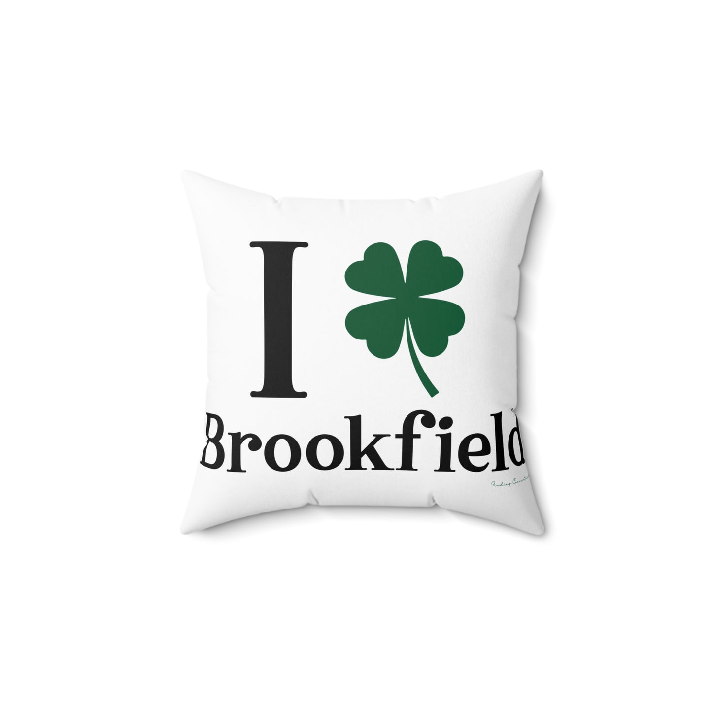I Clover Brookfield Spun Polyester Square Pillow