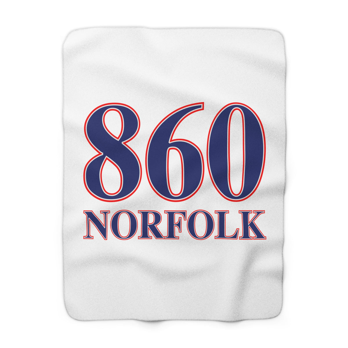 Norfolk Red, White & Blue Sherpa Fleece Blanket