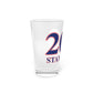 203 Stamford Red, White & Blue Pint Glass, 16oz