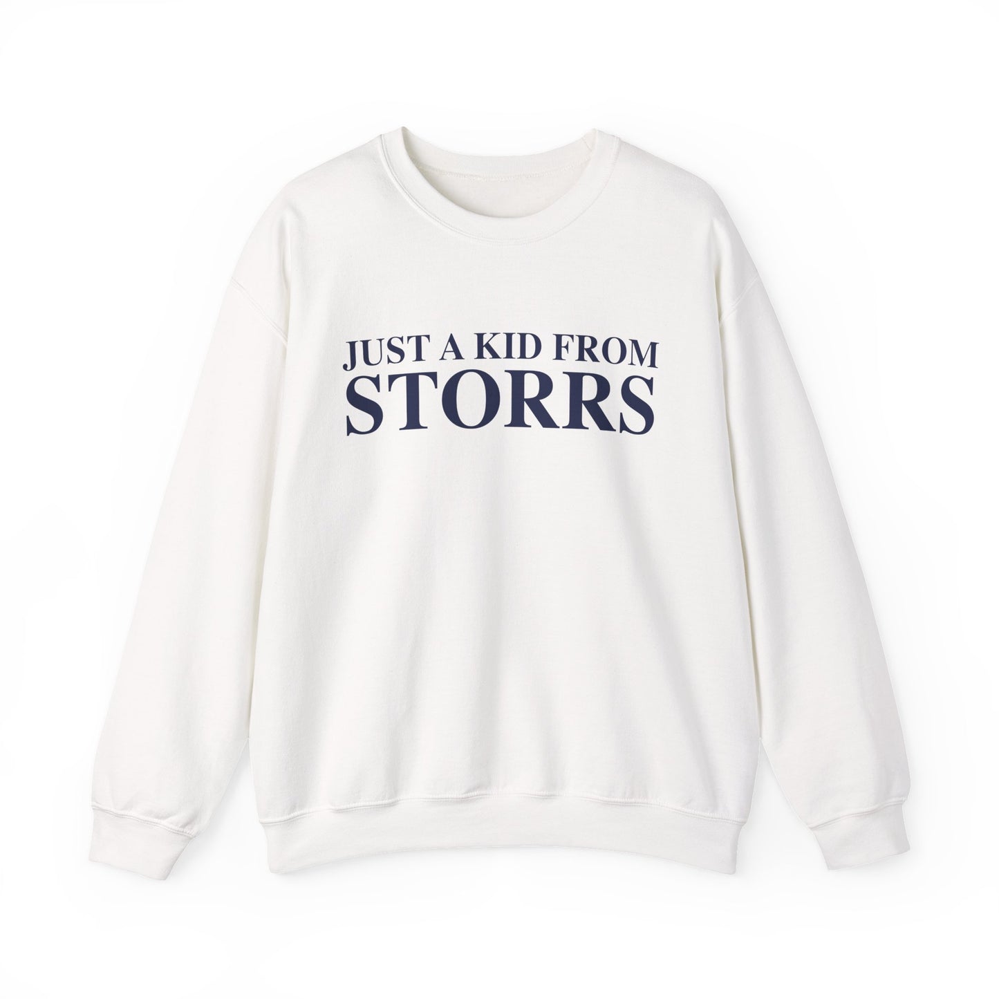 Just a kid from Storrs Unisex Heavy Blend™ Crewneck Sweatshirt