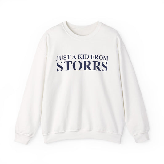 Just a kid from Storrs Unisex Heavy Blend™ Crewneck Sweatshirt
