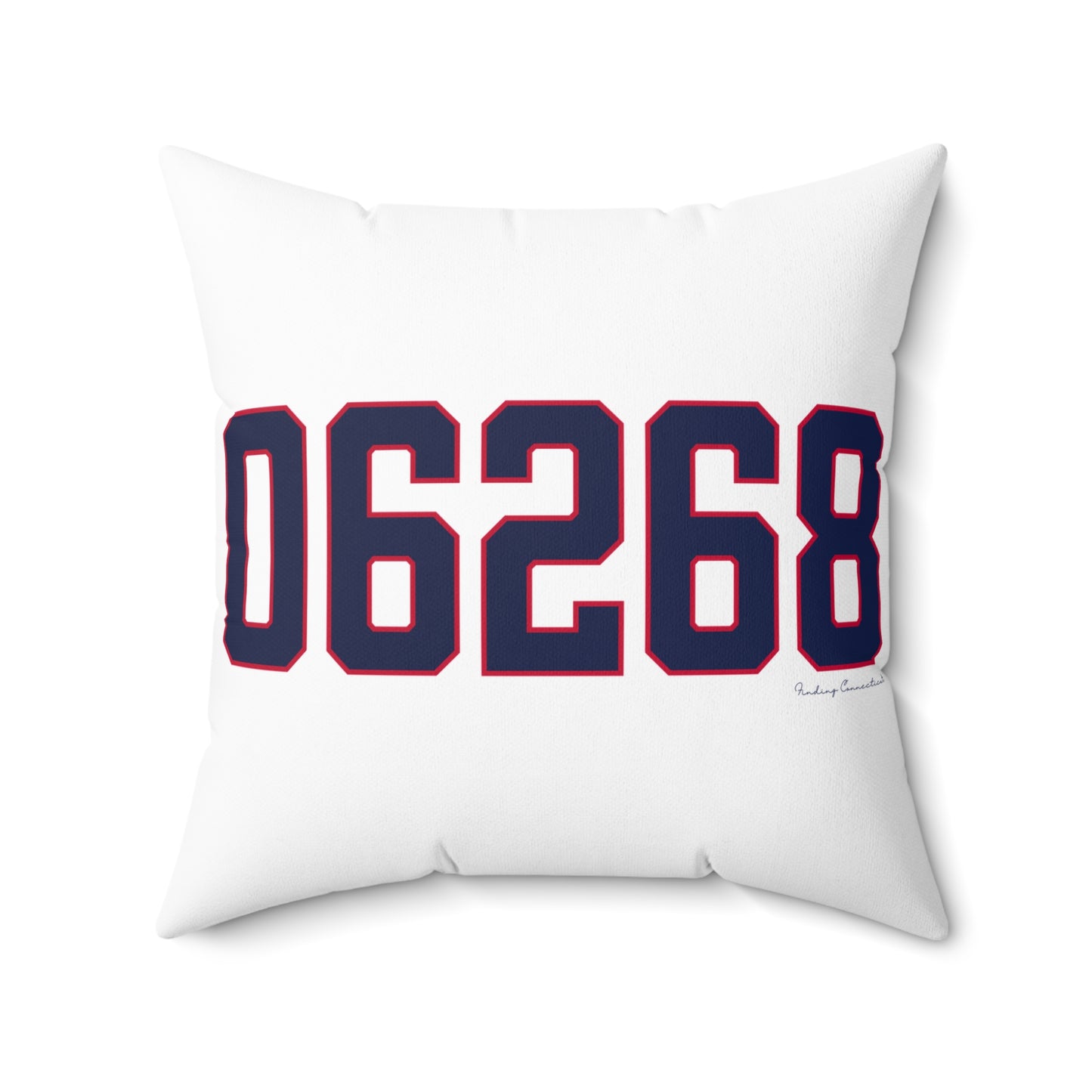 06268 Storrs Connecticut Zip Code Spun Polyester Square Pillow