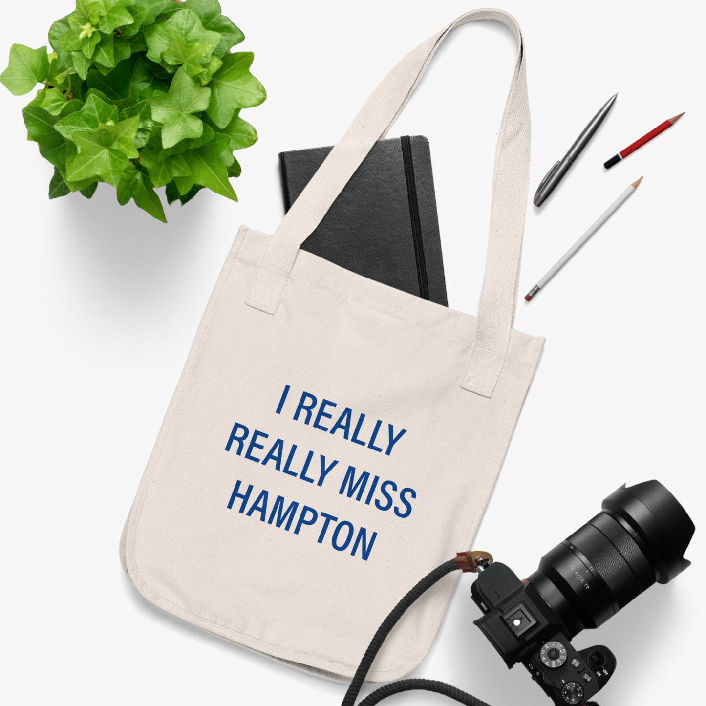 I Really Really Miss Hampton Organic Canvas Tote Bag