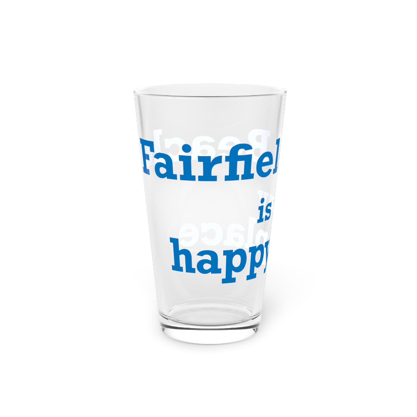 Fairfield Beach is My Happy Place Pint Glass, 16oz