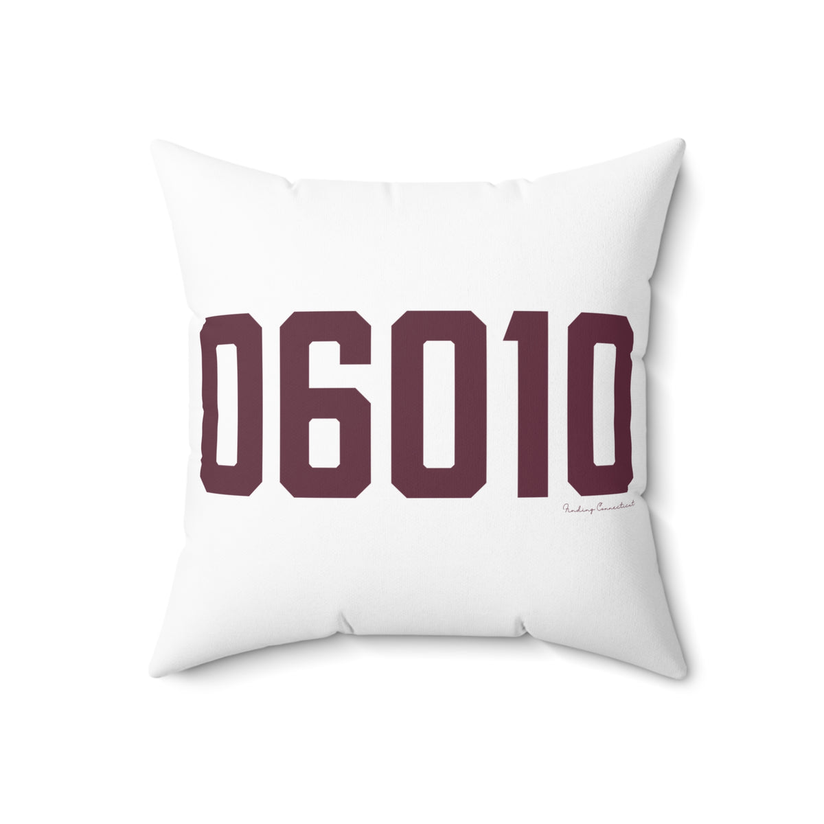 06010 Bristol Connecticut Zip Code Polyester Square Pillow