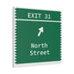 Vintage Merritt Parkway Exit 31 Sign Matte Canvas, Stretched, 1.25"