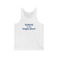 Suffield is My Happy Place Unisex Jersey Tank Top