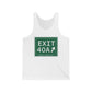 Vintage Exit 40A Merritt Parkway Sign Unisex Jersey Tank Top
