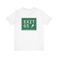 Vintage Exit 65 WCP Sign Unisex Jersey Short Sleeve T-Shirt