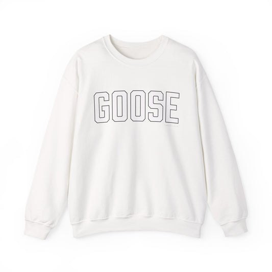 Goose Zip Code White & Black Unisex Heavy Blend™ Crewneck Sweatshirt