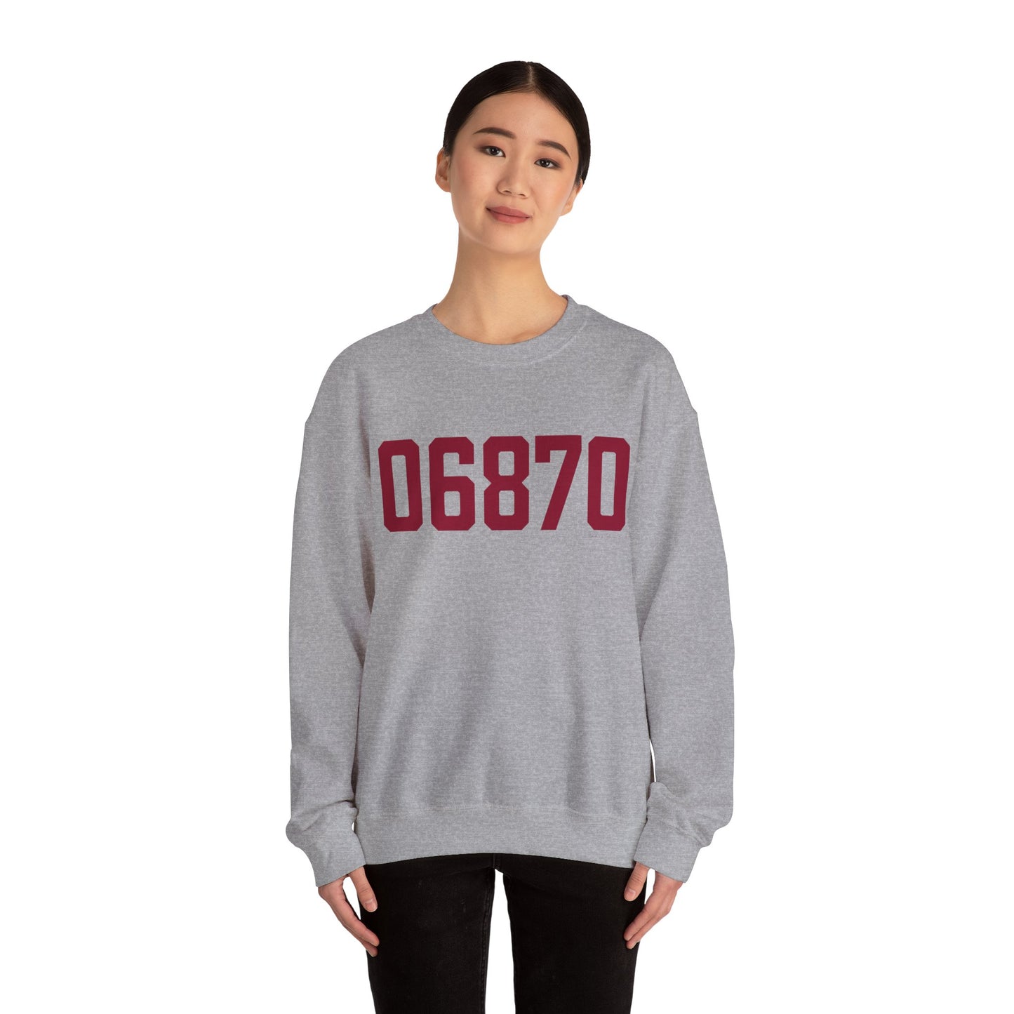 06870 - Greenwich Connecticut Zip Code Unisex Heavy Blend™ Crewneck Sweatshirt
