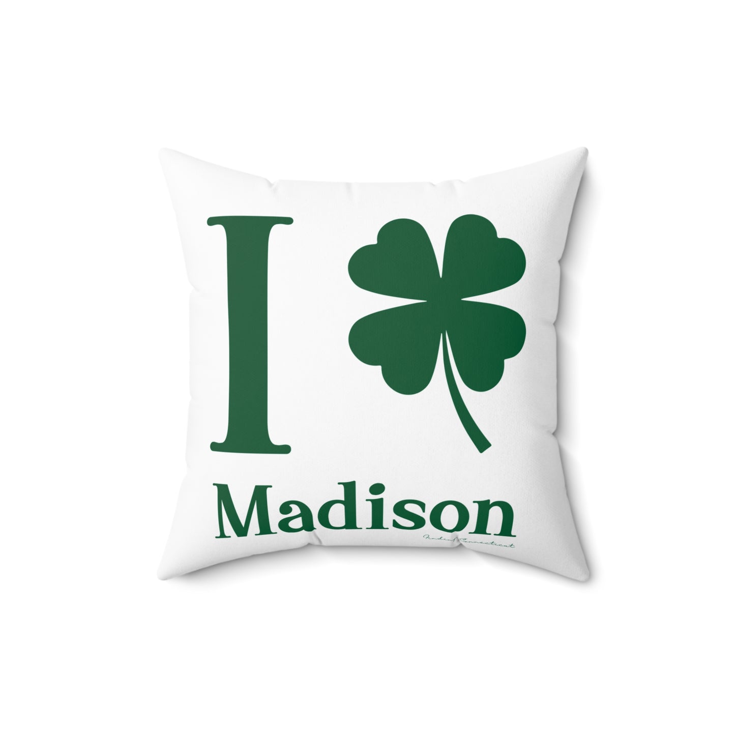 I Clover Madison Spun Polyester Square Pillow