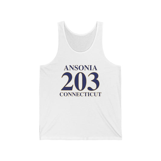 Ansonia 203 Connecticut Unisex Jersey Tank Top