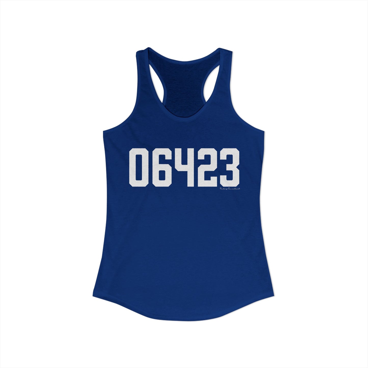 06423 East Haddam CT Zip Code Women's Ideal Racerback Tank Top