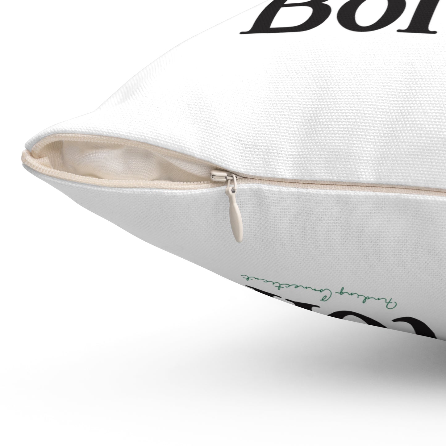 I Clover Bolton Spun Polyester Square Pillow
