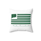 Preston Connecticut St. Patrick’s Day Flag Spun Polyester Square Pillow