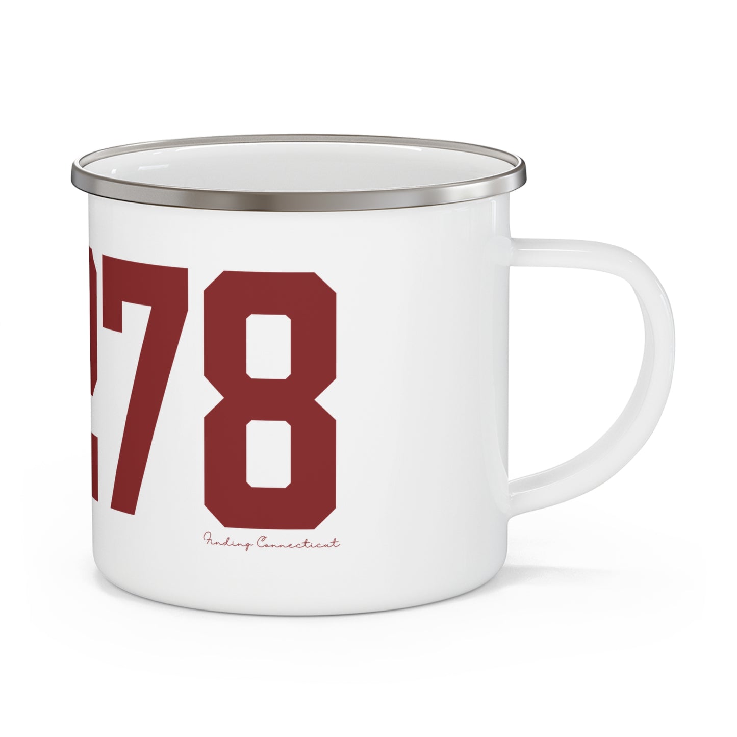06278 Ashford Connecticut Zip Code Enamel Camping Mug