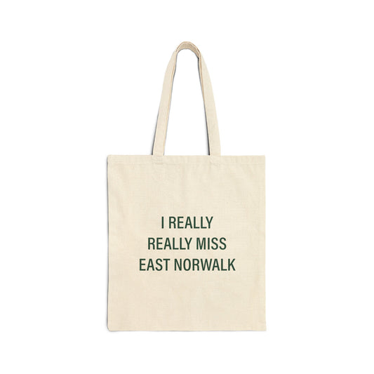 I Really Really Miss East Norwalk Cotton Canvas Tote Bag