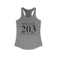 Wolcott 203 Connecticut Women's Ideal Racerback Tank Top