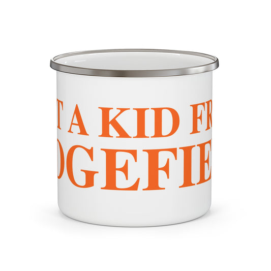 Just a kid from Ridgefield Enamel Camping Mug