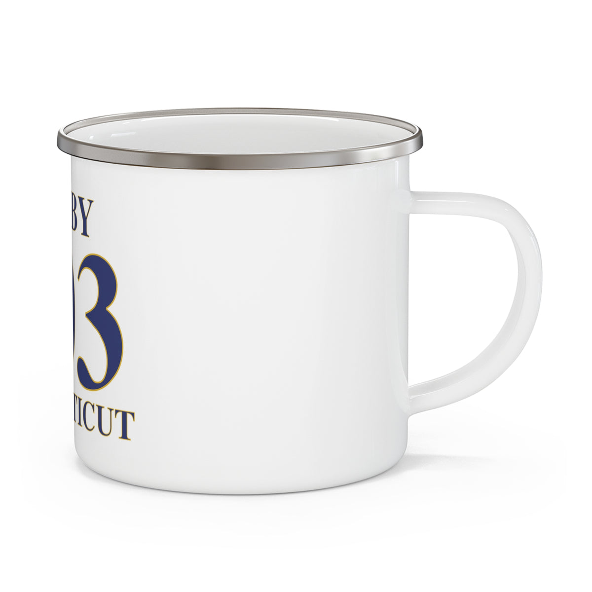 Derby 203 Connecticut  Enamel Camping Mug