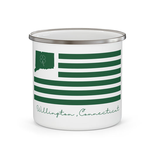 Willington Connecticut St. Patrick’s Day Flag Enamel Camping Mug