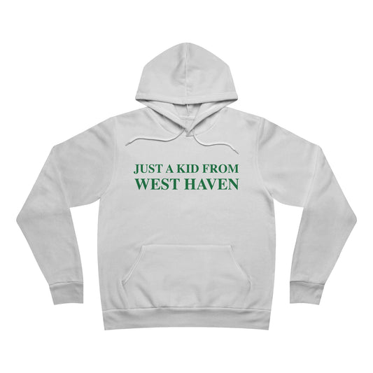 Just a kid from West Haven Unisex Sponge Fleece Pullover Hoodie