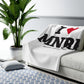 I Heart MNRE Sherpa Fleece Blanket