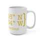 Redding Coordinates Mug 15oz
