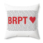 Bridgeport Love Spun Polyester Square Pillow