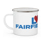 Love Fairfield Beach Enamel Camping Mug
