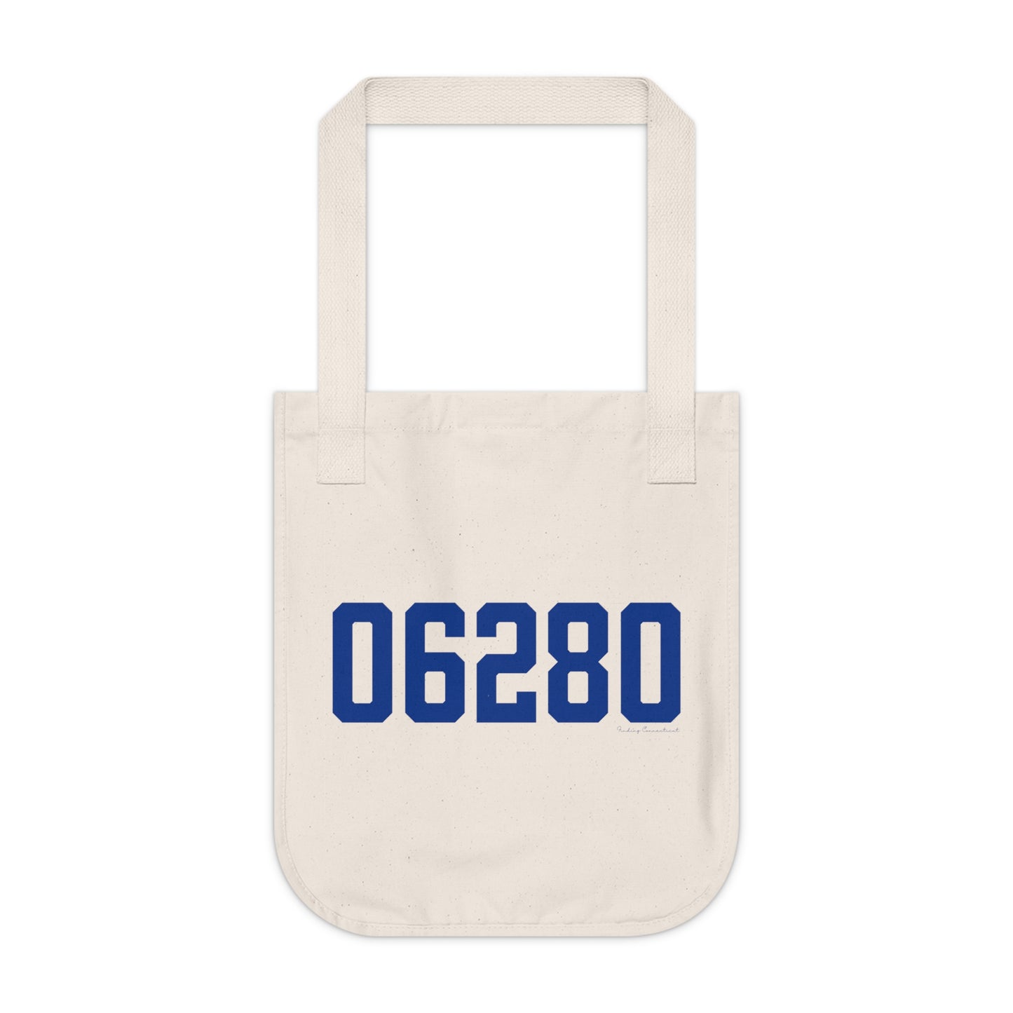 06280 Windham Connecticut Zip Code Organic Canvas Tote Bag