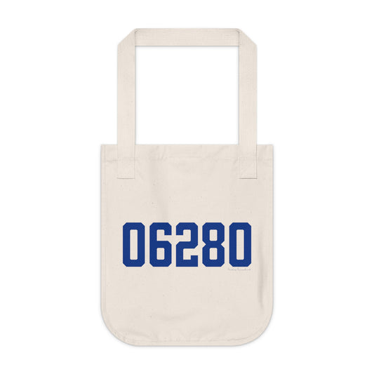 06280 Windham Connecticut Zip Code Organic Canvas Tote Bag