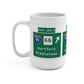 Vintage WCP Exit 68-NE Sign Mug 15oz