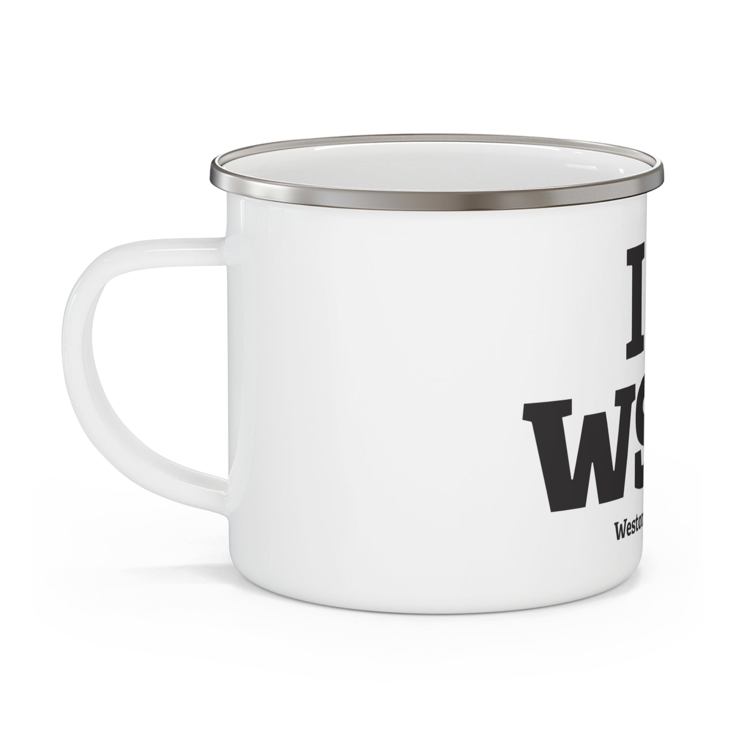 I Heart WSTN Enamel Camping Mug
