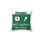 Vintage WCP Exit 66 Sign Spun Polyester Square Pillow