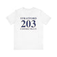 Stratford 203 Connecticut Unisex Jersey Short Sleeve Tee